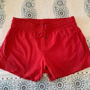 Athleta performance shorts 4" inseam RED